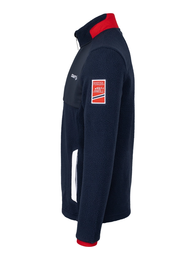 Craft Herre VM Fleece 2023 S Varm-og allsidig pile-fleecejakke Blaze 