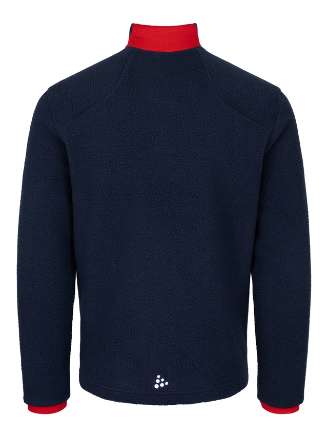 Craft Herre VM Fleece 2023 S Varm-og allsidig pile-fleecejakke Blaze 