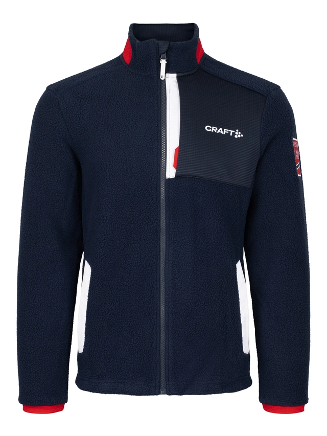 Craft Herre VM Fleece 2023 S Varm-og allsidig pile-fleecejakke Blaze 