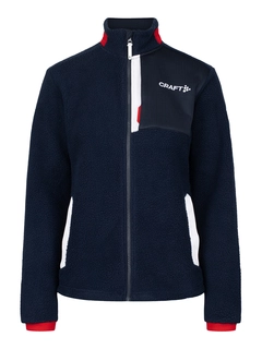 Craft Dame VM Fleece 2023 S Varm-og allsidig pile-fleecejakke Blaze