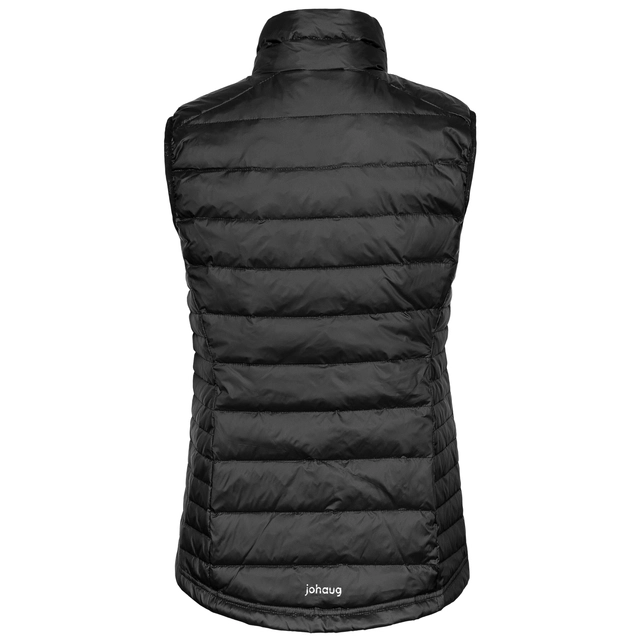 Johaug Vest Radiate Dun XS Sporty og teknisk dunvest Black 