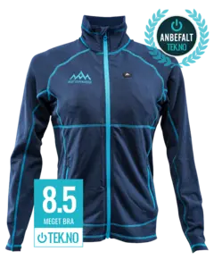 HeatX Varmegenser Dame  XS Batterioppvarmet genser m/ glidelås Blå