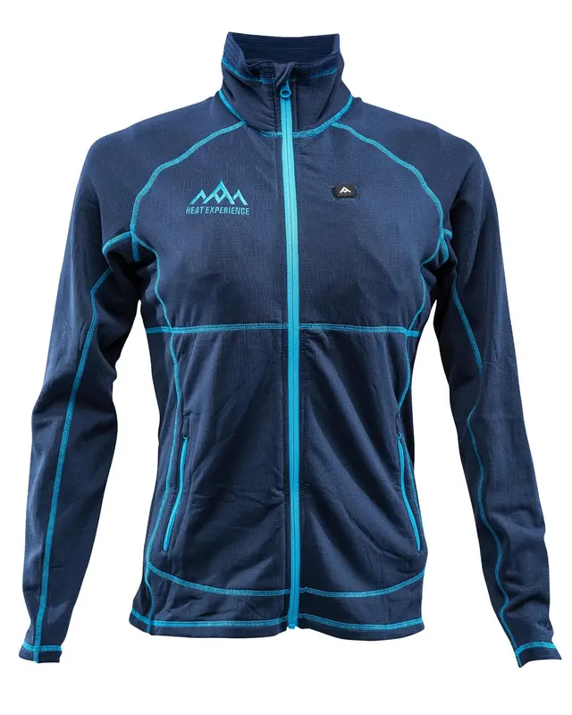 HeatX Varmegenser Dame  XS Batterioppvarmet genser m/ glidelås Blå 