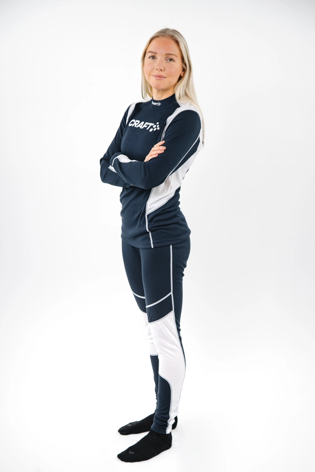 Craft Dame NOR Baselayer sett S Superundertøy helt sett Blaze-White 