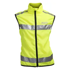 Swix Flash Refleksvest Junior Bli sett i mørket! - Gul