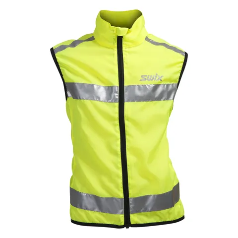 Swix Flash Refleksvest Junior Bli sett i mørket! - Gul