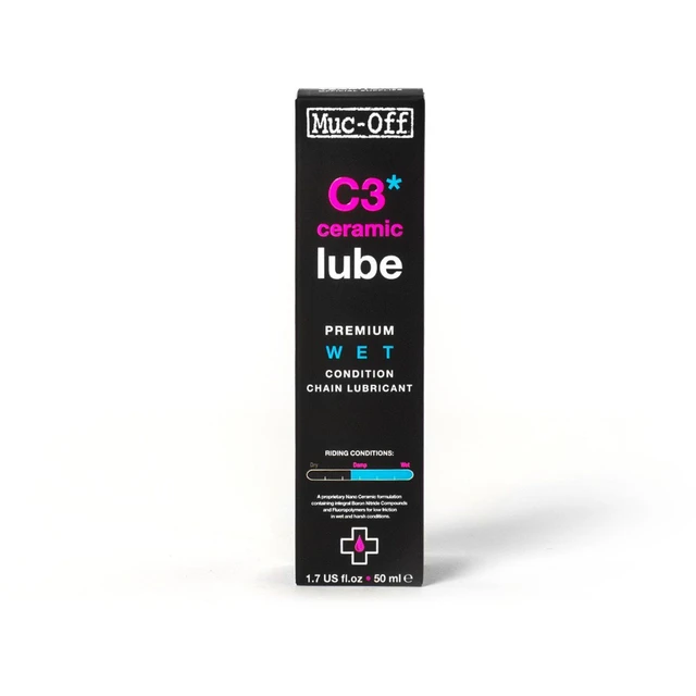Muc-Off Wet Lube - C3 Ceramic 50ml Keramisk kjedeolje for våte forhold 