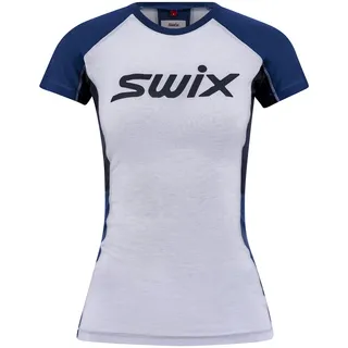 Swix Dame T-shirt Motion Tech Wool Multisport tr&#248;ye med ull Silver