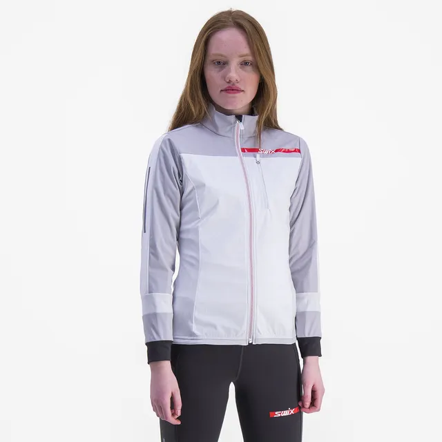 Swix Dame Jakke Carbon Light M Teknisk softshell jakke Bright white 