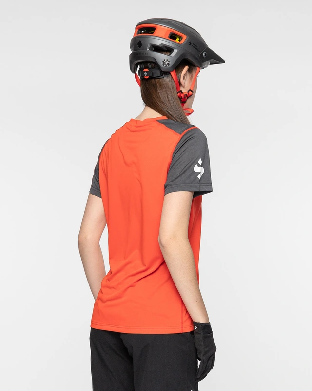 Sweet Dame T-skjorte Hunter SS  M Allsidig sykkeltrøye Tomato 