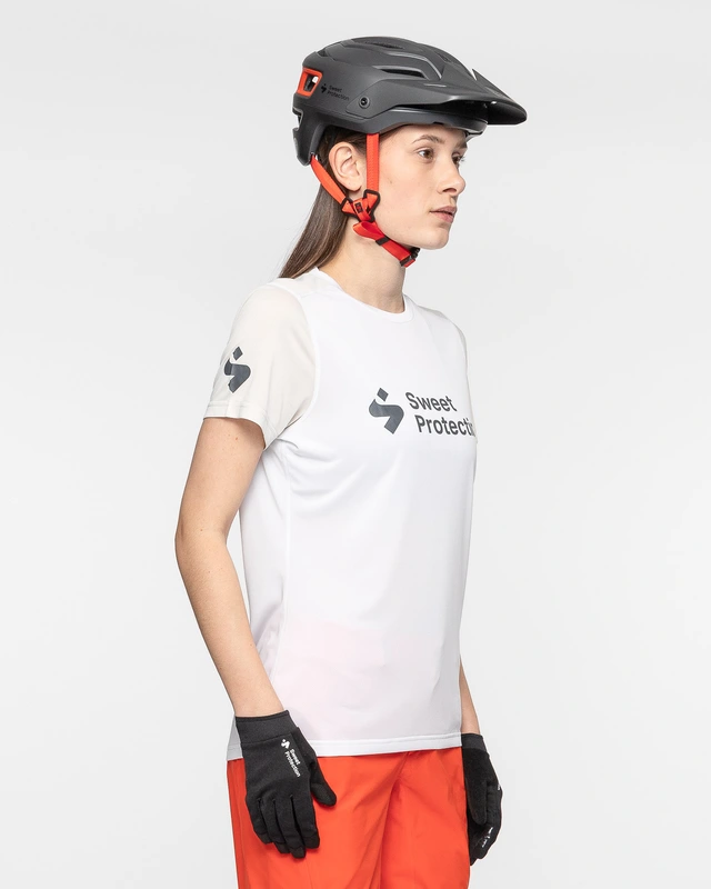 Sweet Dame T-skjorte Hunter SS  S Allsidig sykkeltrøye Bright White 