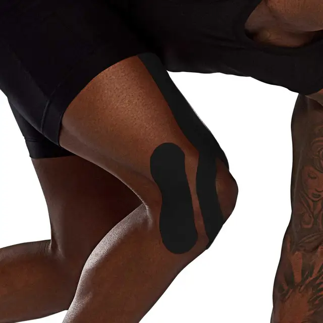 K-Tape Kinesiologi tape fra Biviax svart Tape av høy kvalitet til muskler og ledd 