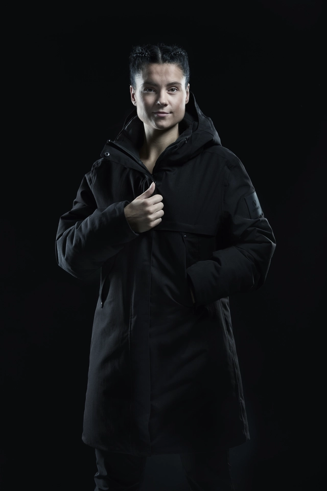 Northug Chamonix Parka Dame L Varm parkas for de kalde dagene Black 