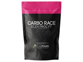 PurePower Carbo Race Drikk Raspberry Energidrikk/pulver m/elektrolytter 1000g