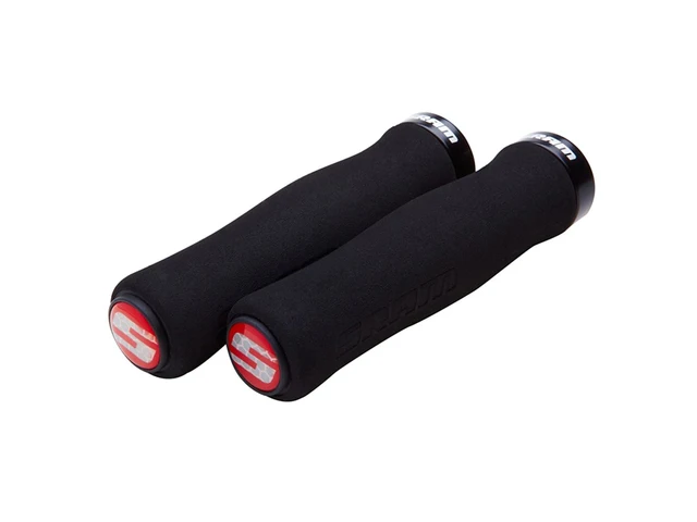 Sram Contour Foam Lockin Grips 129mm Holker 2 pack Black med endeplugg 