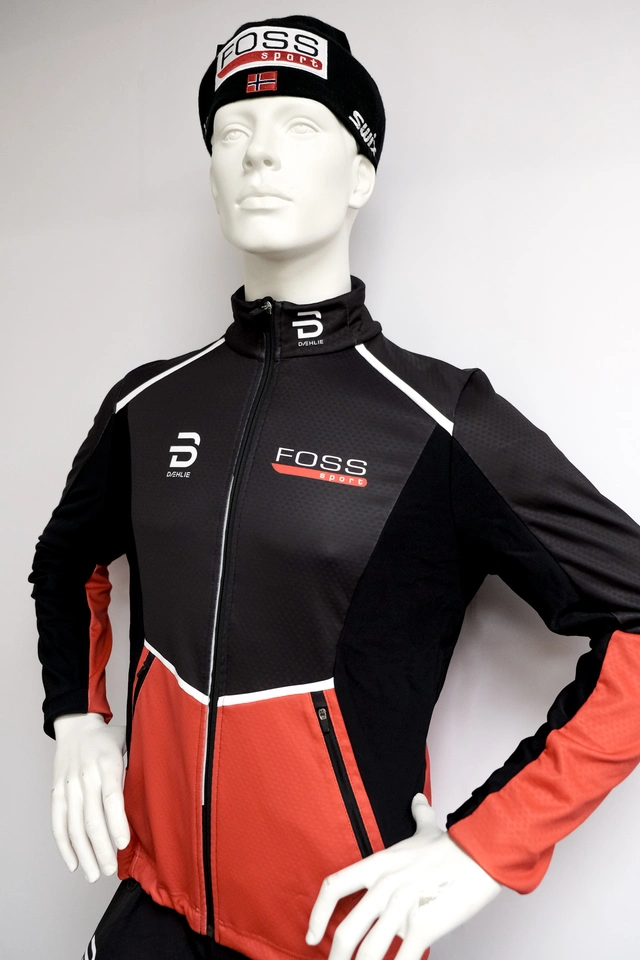 FOSS Sport Race Softshell Jakke Herre S Dæhlie skijakke med FOSS Sport logo 