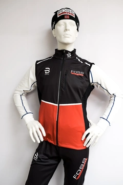 FOSS Sport Race Softshell Vest Herre M Dæhlie skivest med FOSS Sport logo