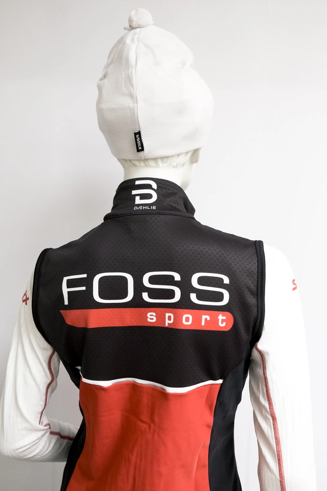 FOSS Sport Race Softshell Vest Dame S Dæhlie skivest med FOSS Sport logo 