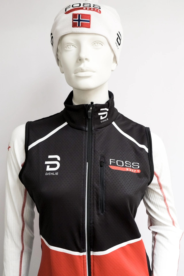 FOSS Sport Race Softshell Vest Dame S Dæhlie skivest med FOSS Sport logo 