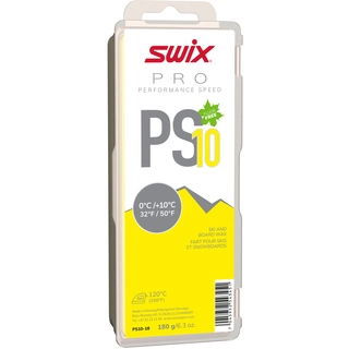 Swix PS10 Gul glider, 0°C/+10°C, 180g Fluorfri glider til tur/trening