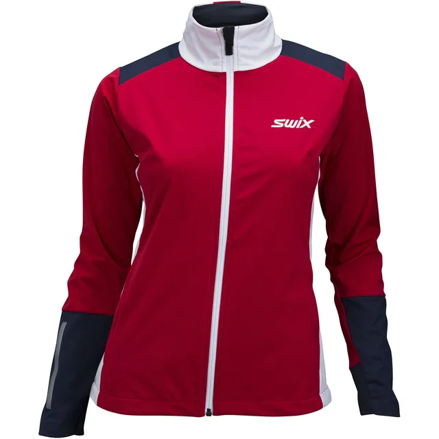 Swix Dynamic Jakke Dame S Vindtett langrennsjakke - Swix red 