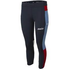 Swix Motion Premium Cropped Tights D M Førsteklasses treningstights - Dark navy