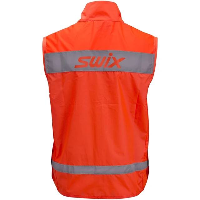 Swix Radiant Vest Junior 140 Synlighetsvest for barn/ungdom Neon red 