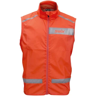 Swix Radiant Vest Junior Synlighetsvest for barn/ungdom Neon red