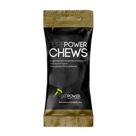 PurePower Chews Vingummi 40g Energi-vingummi med varierte smaker