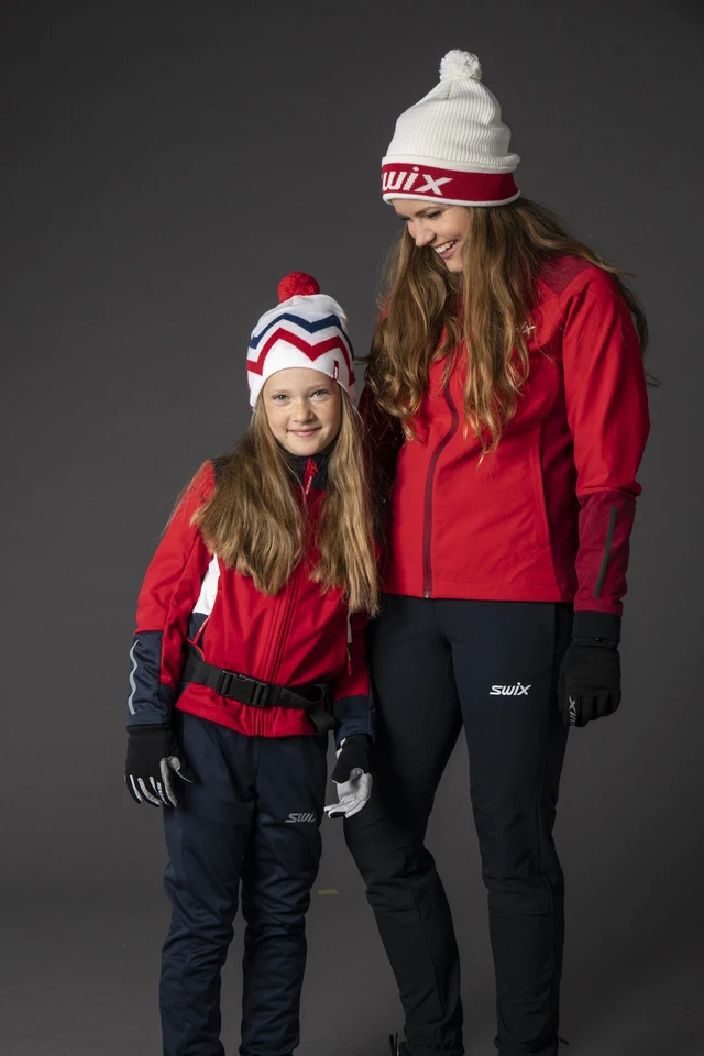 Swix Steady Jakke Junior 152 Langrennsjakke for barn - Swix red 