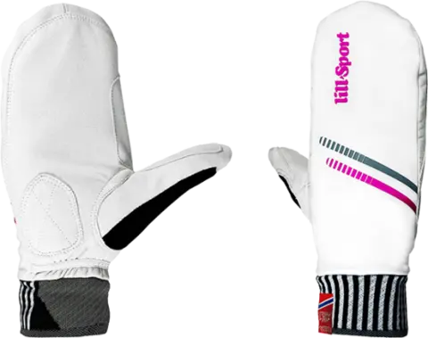 Lill-Sport Celsius Race Vott 5 Varm skivott til trening Hvit 