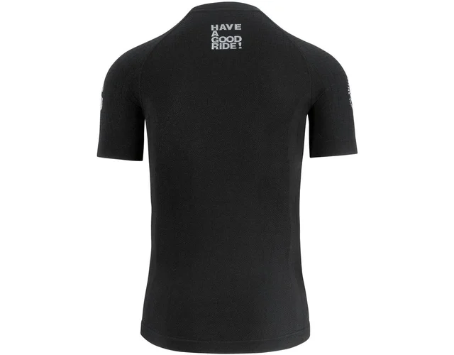 Assos Skinfoil SS Høst/vår BLK III (XL) Supertrøye kort Black Series 