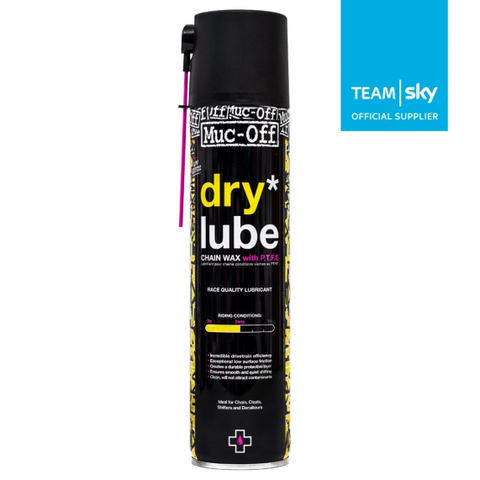 Muc-Off Dry Lube - PTFE 400ml Sykkelolje Sykkelolje for tørre forhold,sprayflaske 