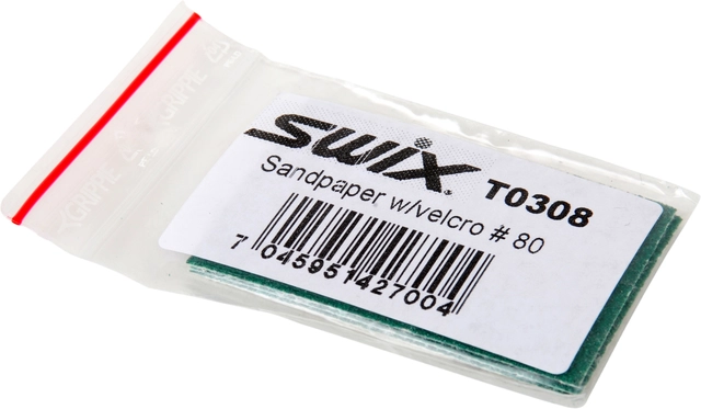 Swix T308 Sandpaper velcro 3pcs., # 80 