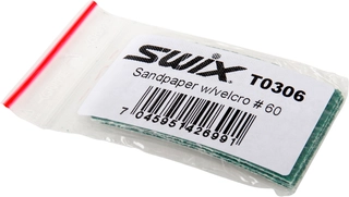 Swix T306 Sandpaper velcro 3pcs., # 60 Pussepapir for langrennski festesonen