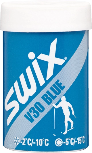 Swix V30 Blue Hardwax -2/-10C, 45g Tørvoks for kaldere forhold -6--15C