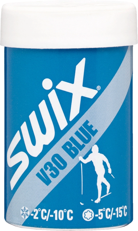 Swix V30 Blue Hardwax -2/-10C, 45g Tørvoks for kaldere forhold -6--15C 